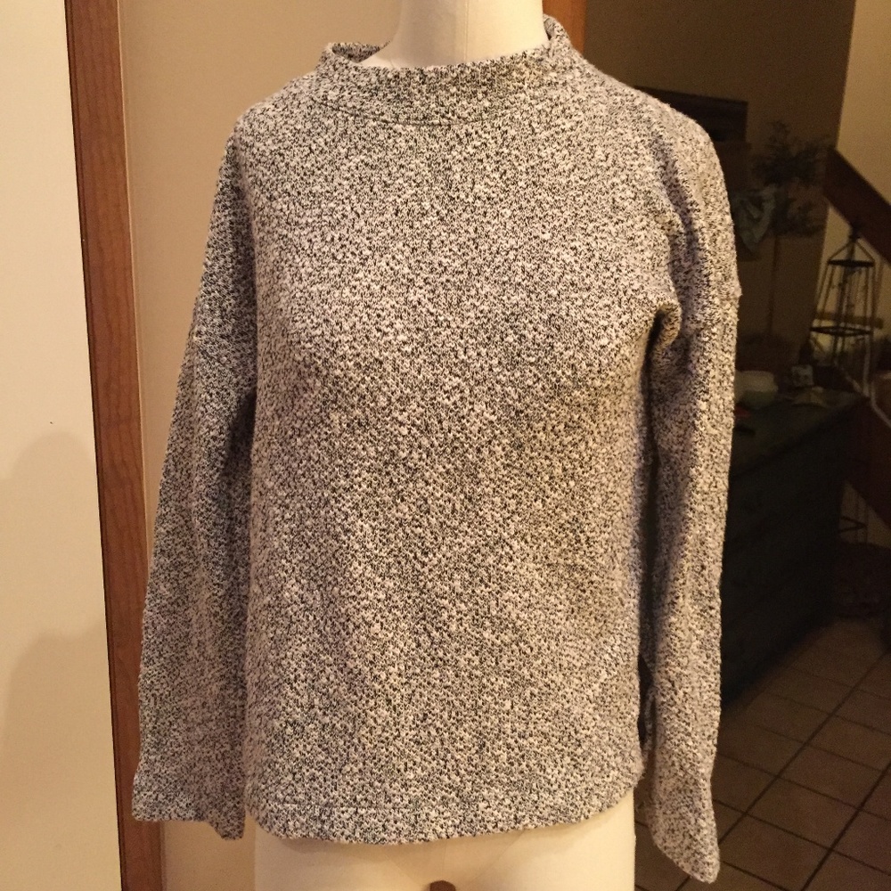 Madewell Size XXS Mock Neck Marled Sweater - Picture 1 of 2